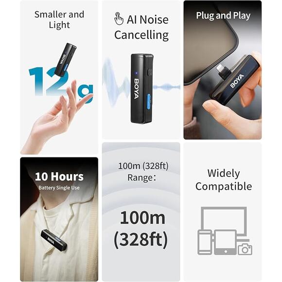 BOYALINK Wireless Lavalier Microphones - Picture 4 of 4